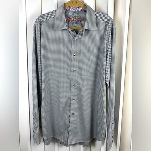 Robert Graham Men's Shirt Olive Green Plaid - Sixe XL - EUC